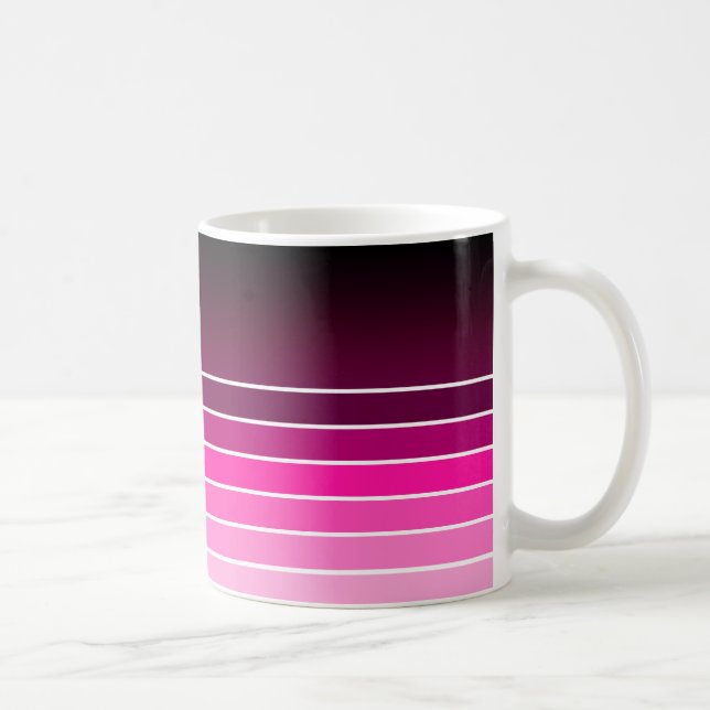rosa Uhr Kaffeetasse (Rechts)