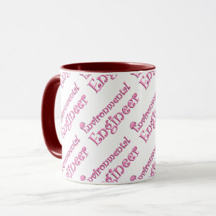Rosa Umwelttechnikerin Tasse