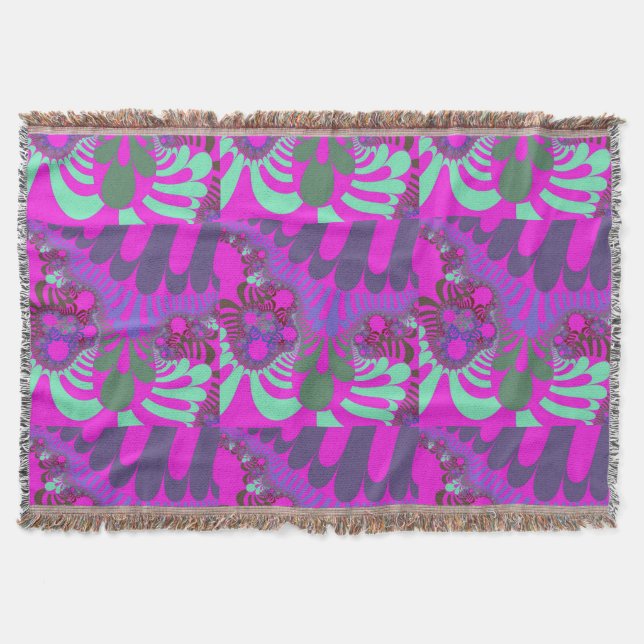 Rosa und Aquamarine Mod Decke (Vorderseite)