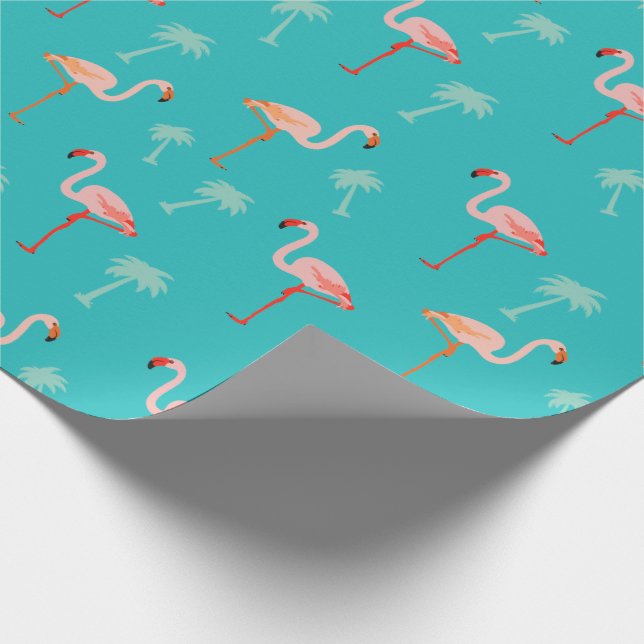Rosa und aquamarines geschenkpapier (Ecke)