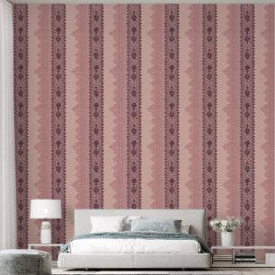 Rosa und beige Muster KI Kunst Tapete