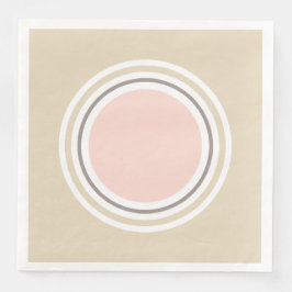 Rosa und Beige Papier Napkins Serviette