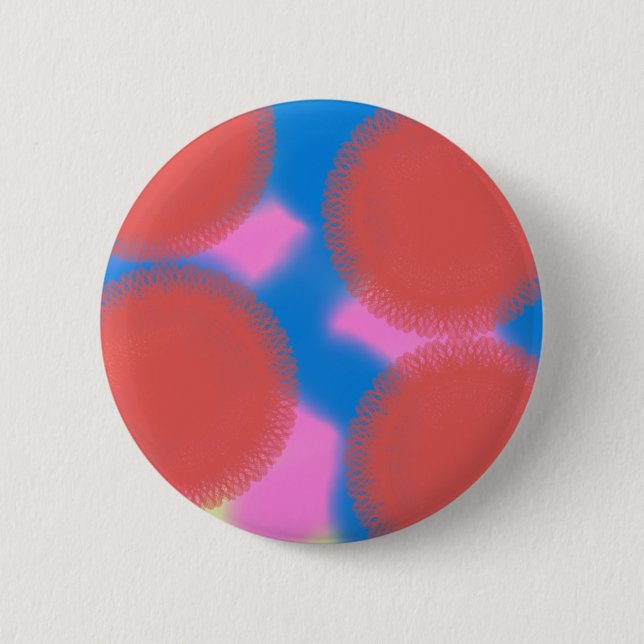 Rosa und Blau 56789 abstrakte Kunst Button (Vorderseite)