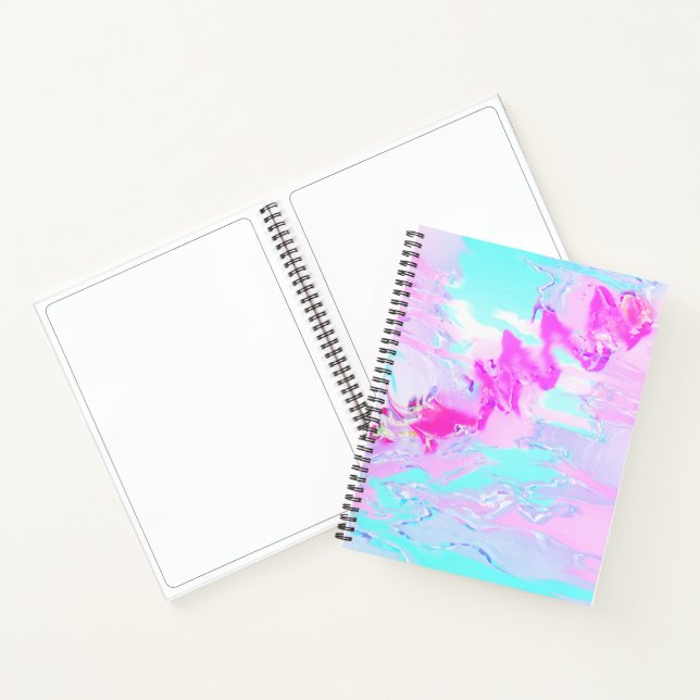 rosa und blau, Abstrakt Notizbuch (Innenseite)