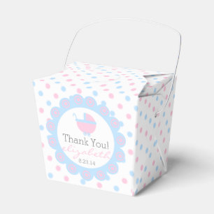 Rosa und Blau-Baby Dusche Geschenkschachtel