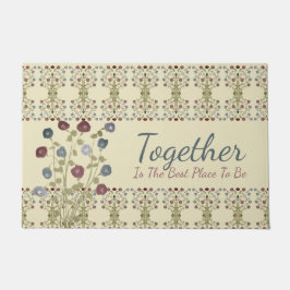 Rosa und Blau Fußmatte