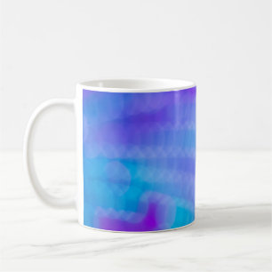 Rosa und blau gestreifte Textilien Kaffeetasse