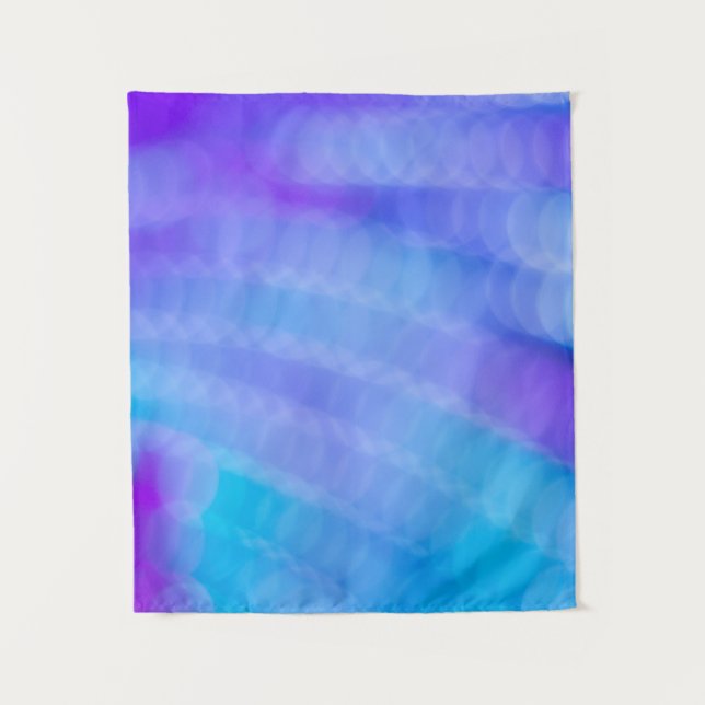 Rosa und blau gestreifte Textilien Wandteppich (Vorderseite)