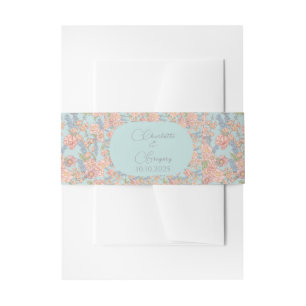 Rosa und blau im Shabby-Chic-Stil Einladungsbanderole