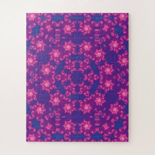 Rosa und Blau Kaleidoskop Gradient Puzzle