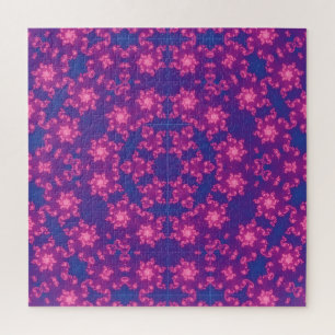 Rosa und Blau Kaleidoskop Gradient Puzzle