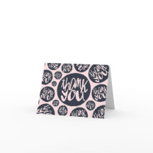 Rosa und Blau Modernes Schriftmuster