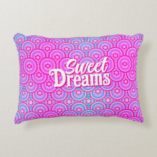Rosa und Blau Ombre Sweet Dreams Dekokissen