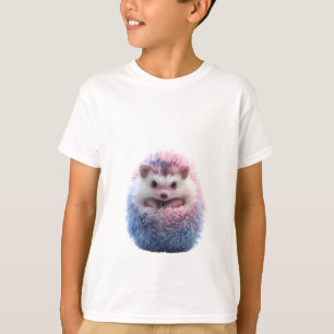 Rosa und Blau Pastell Igel Kinder T-Shirt