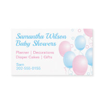 Rosa und blaue Balkone