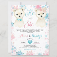 Rosa und blaue Bären - Aufdeckung der Einladung