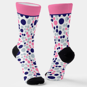 Rosa und blaue Blasen Socken