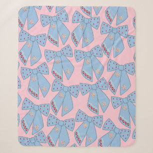 Rosa und blaue Bogen Sherpadecke