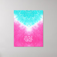 Rosa und blaue Gefärbte Krawatte mit Mandala Sway