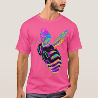 Rosa und Blaue Holo-Hummel T-Shirt
