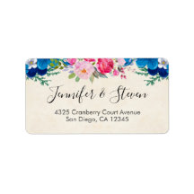 Rosa und blaue Hübsche Blume