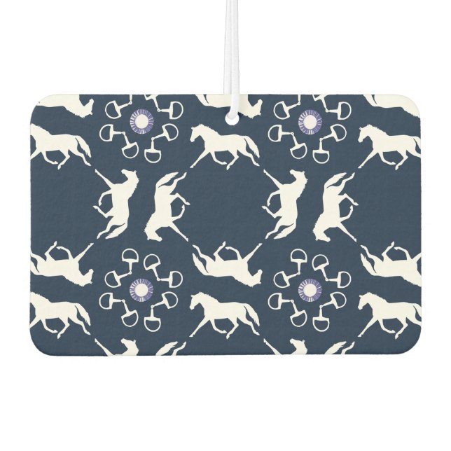 Rosa und blaue moderne Streifen Autolufterfrischer (Vorderseite)