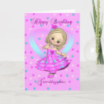rosa und blaue Polka der Enkelingeburtstagskarte - Karte<br><div class="desc">rosa und blauer Tupfen der Enkelingeburtstagskarte -</div>