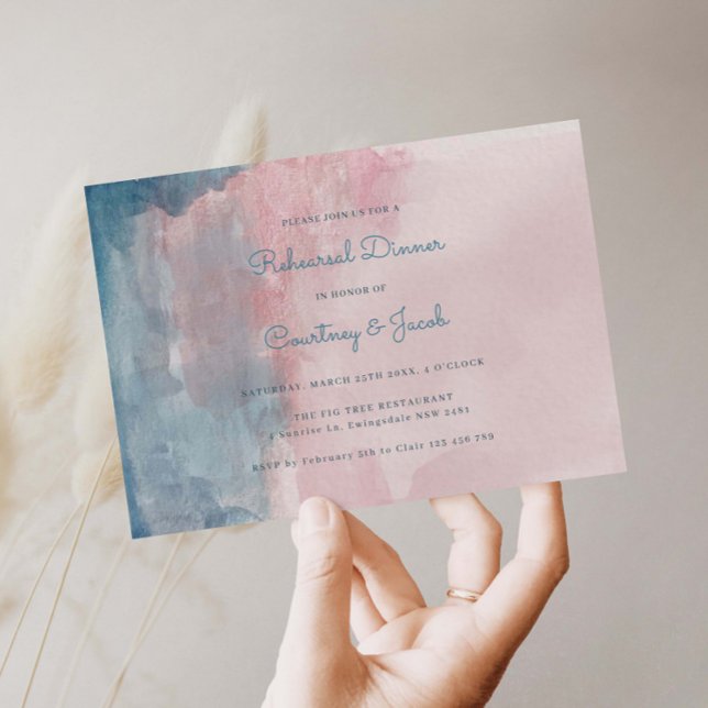 Rosa und blaue Probe Abendessen (Von Creator hochgeladen)