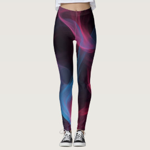Rosa und blaue Rauchschwindel Leggings