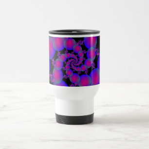 Rosa und blaue Spiralbläschen Tasse