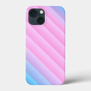 Rosa und blaue Streifen, schöne Pastellfarben Case-Mate iPhone Hülle