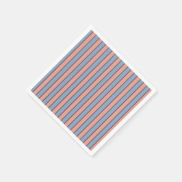 Rosa und blaue Streifen Serviette