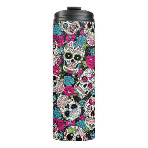 Rosa und Blauer Zucker Thermosbecher
