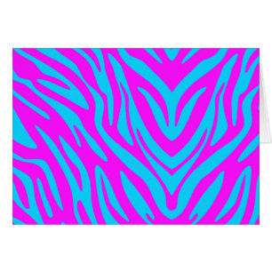 Rosa und blaues Abstraktes Zebra
