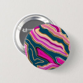 Rosa und blaues Agermuster Button