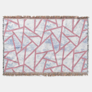 Rosa und blaues Mosaikmuster Decke