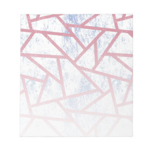 Rosa und blaues Mosaikmuster Notizblock