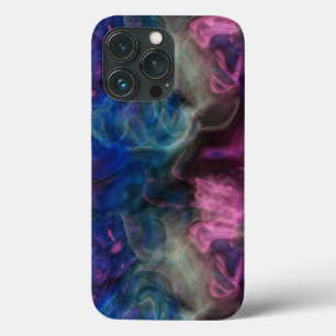 Rosa und blaues Rauch abstrakt Case-Mate iPhone Hülle