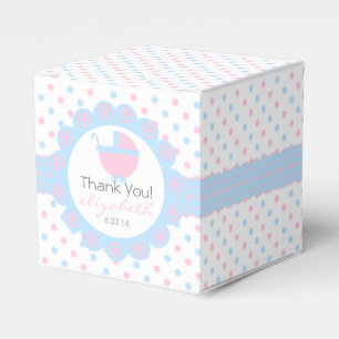 Rosa und Blue-Baby-Dusche Geschenkschachtel