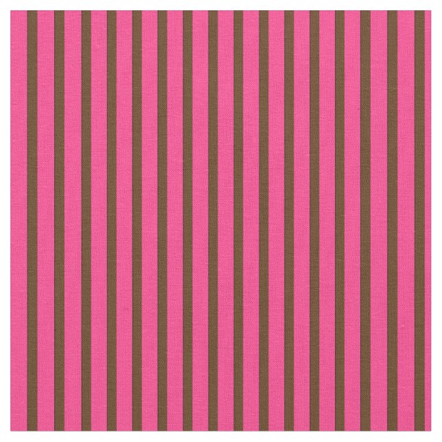 Rosa und braun, 13-Streifen Stoff (Nahaufnahme)
