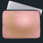 Rosa und braun glänzen laptopschutzhülle<br><div class="desc">Gradientes Design - Aura-Effekt - braun,  rot pink,  cremefarben beige.</div>