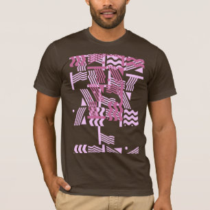 rosa und braun T-Shirt