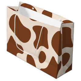 Rosa und braune Kuh Große Geschenktüte