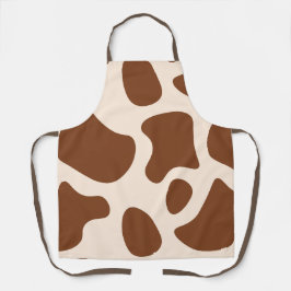 Rosa und braune Kuh Schürze