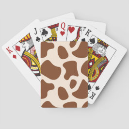 Rosa und braune Kuh Spielkarten