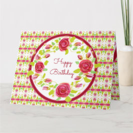 Rosa und Burgund Karte