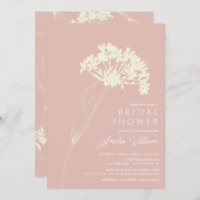 Rosa und Creme Modernes Brautparty