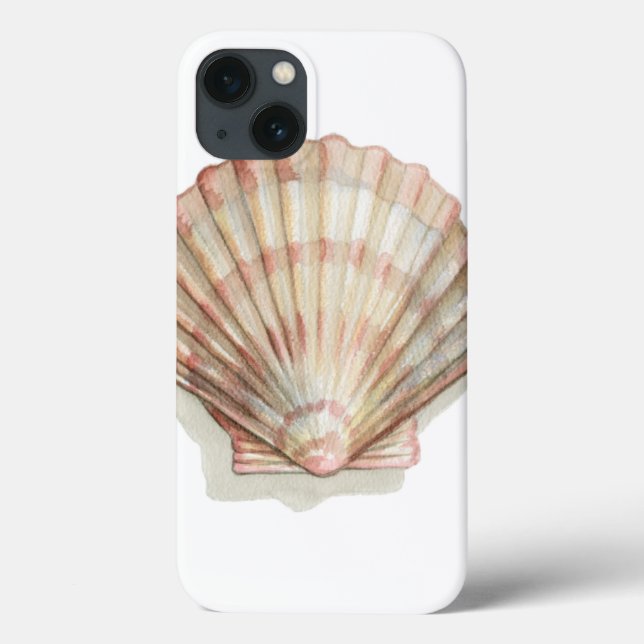 Rosa und Creme Seashell Case-Mate iPhone Hülle (Rückseite)