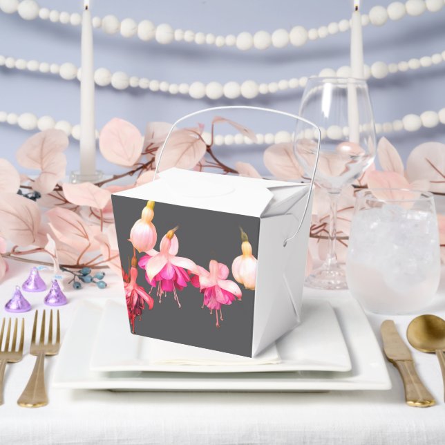 Rosa und cremefarbene Blume Geschenkschachtel (Hochzeit)