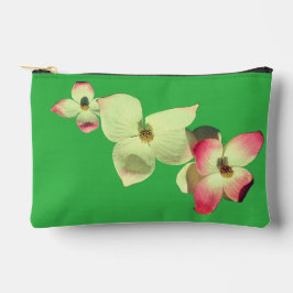 Rosa und cremefarbene Blume Zubehörtasche